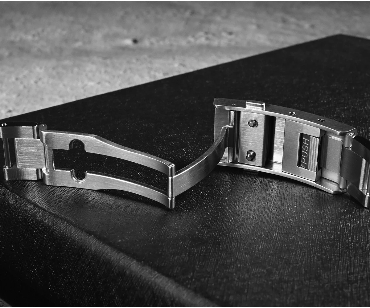 San Martin New Fly Adjustable Clasp Watch Parts Bracelet OTF Clasp For 16mm Specified Model Buckle Folding Clasp Non-universal