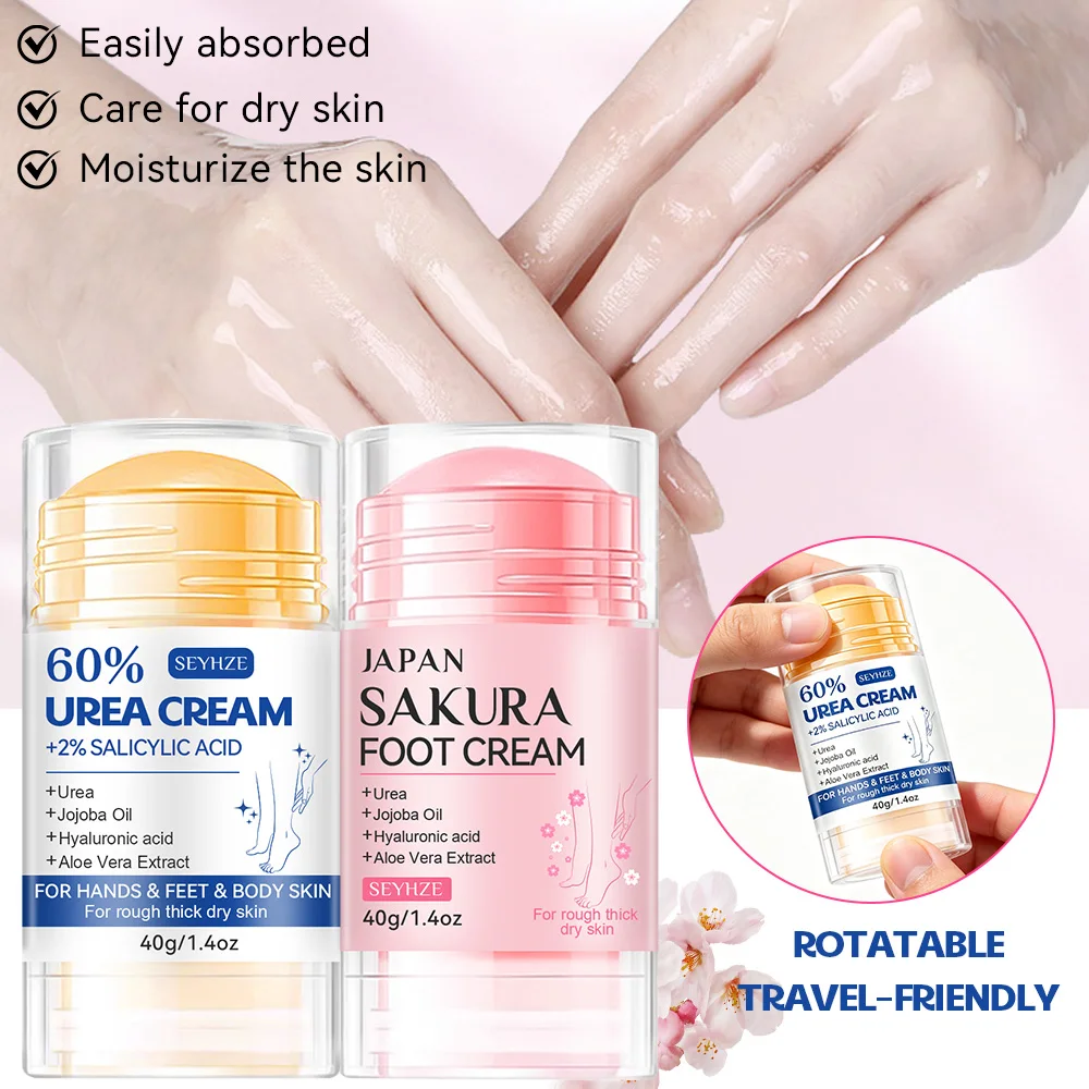 SEYHZE Hand & Foot Care Cream Enriched with shea butter, aloe vera, and urea. Provides 72-hour hydration, deeply nourishes and m