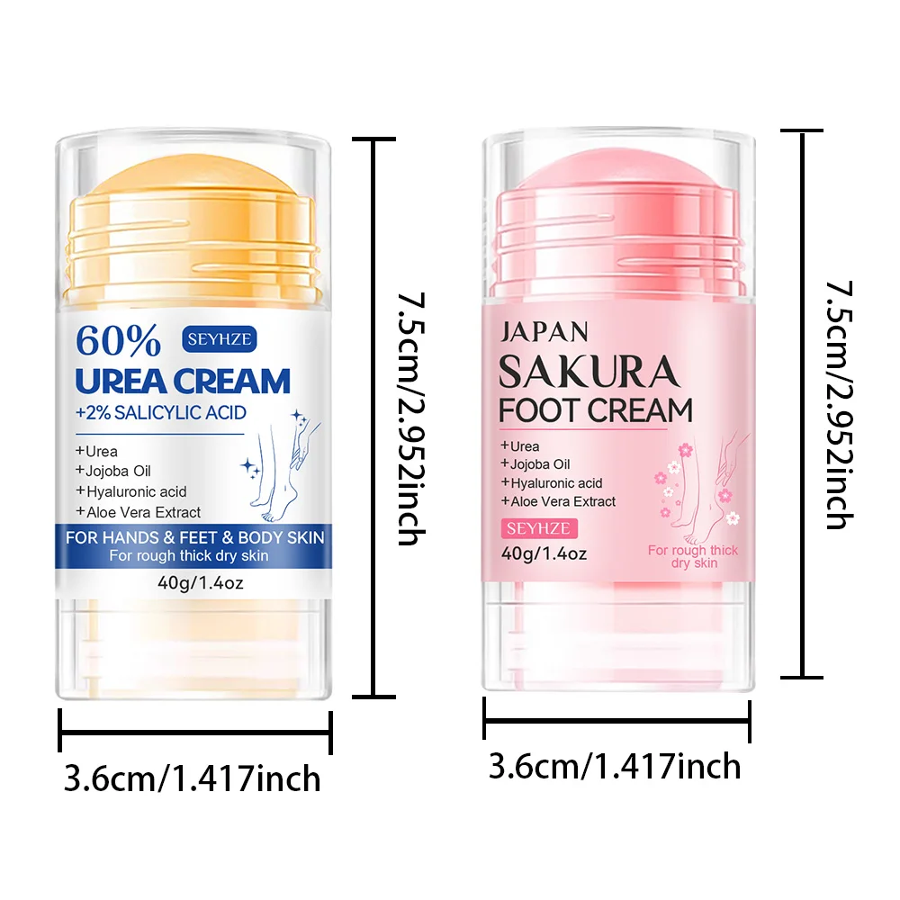 SEYHZE Hand & Foot Care Cream Enriched with shea butter, aloe vera, and urea. Provides 72-hour hydration, deeply nourishes and m