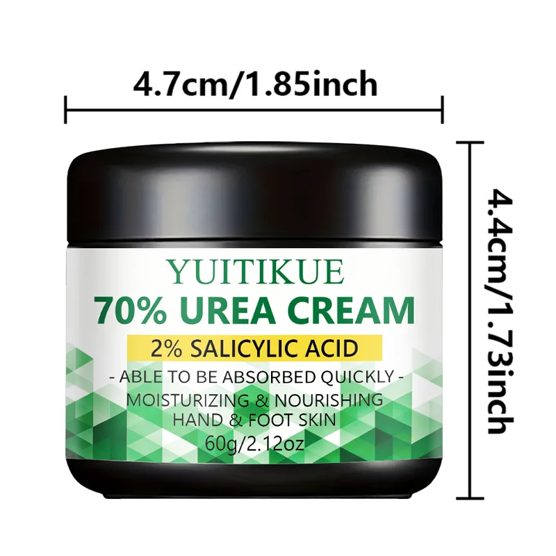 70 Urea 2% Salicylic Acid Foot Hand Cream Remove Dead Skin Soften Calluses Hydrate Chapped Dry Skin Fast Absorb Body Lotion
