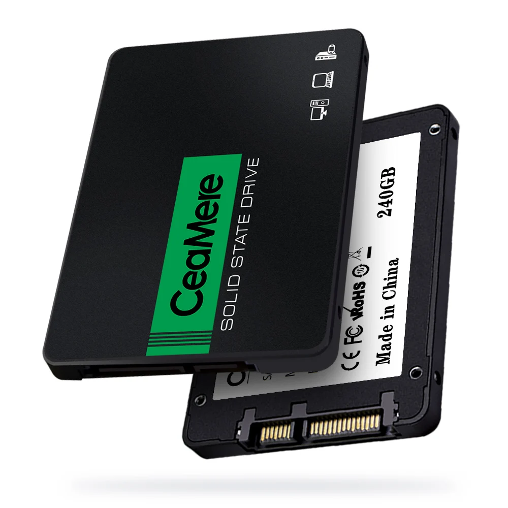 10pcs Ceamere 2.5 SSD 120gb 128gb 240gb 256gb Computer Solid-State Hard Disk Built-In Hard Disk to Make Logo for Free.