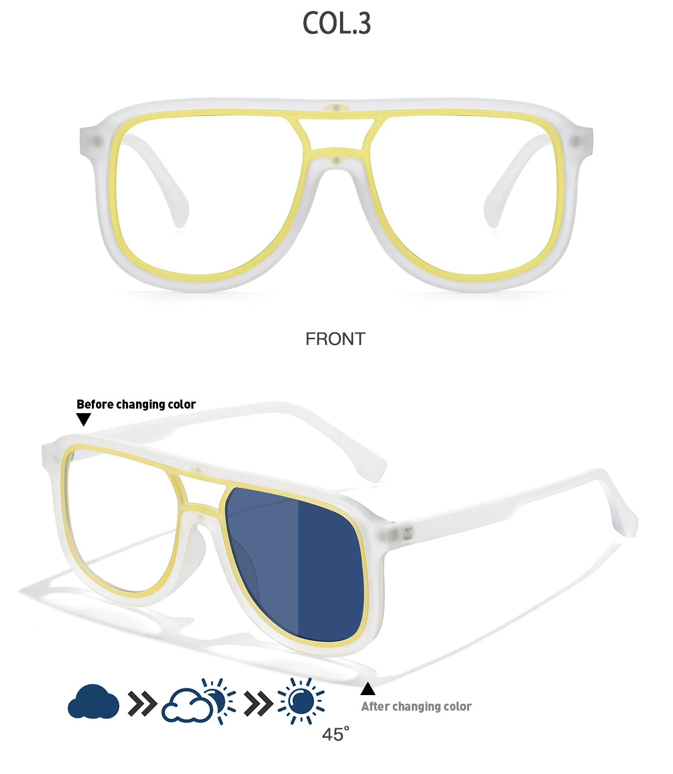 Men and Women's Photochromic Cycling Sunglasses with Case Outdoor Sports Cycling Fishing Hiking Glasses Unisex UV400 Eyewear