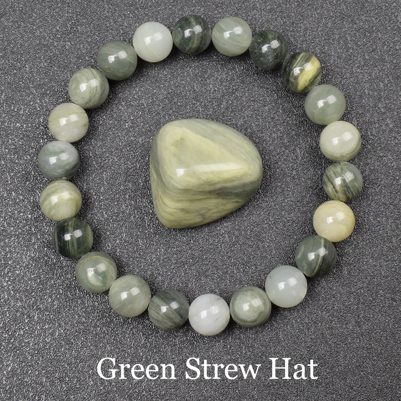Natural Golden Obsidian Stone Beads Bracelet Men Women Golden Light Rainbow Obsidian Raw Stone Round Bead Natural Energy Jewelry