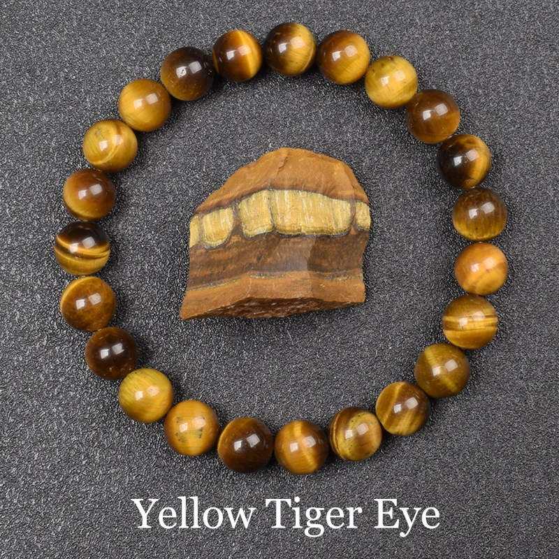 Natural Golden Obsidian Stone Beads Bracelet Men Women Golden Light Rainbow Obsidian Raw Stone Round Bead Natural Energy Jewelry