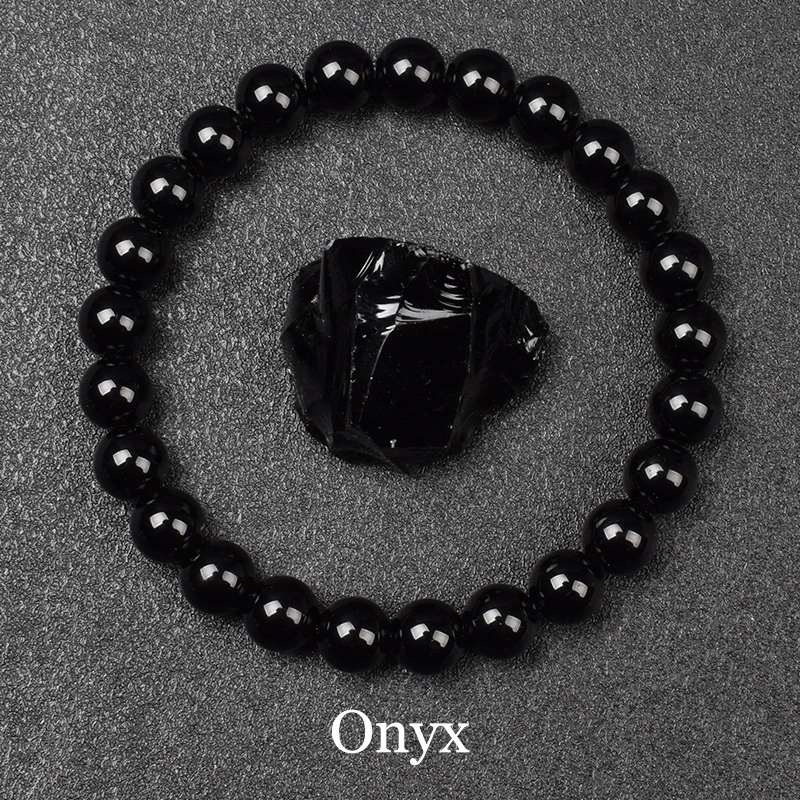 Natural Golden Obsidian Stone Beads Bracelet Men Women Golden Light Rainbow Obsidian Raw Stone Round Bead Natural Energy Jewelry