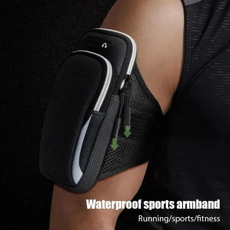 Universal Mobile Phone Case Waterproof Sport Armband Bag Running Gym Arm Band Mobile Phone Accessories Cover For IPhone Huawei