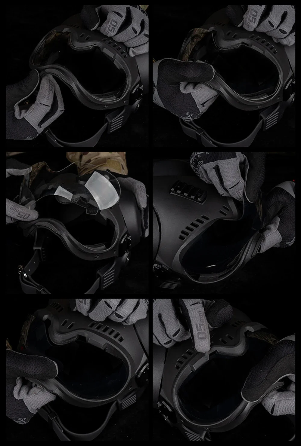 Tactical Dog Training K9 Helmet Military Hunting Large Dog Patrol Dogs Sheepdog Pet Motorcycle Protective Helmet with Goggles