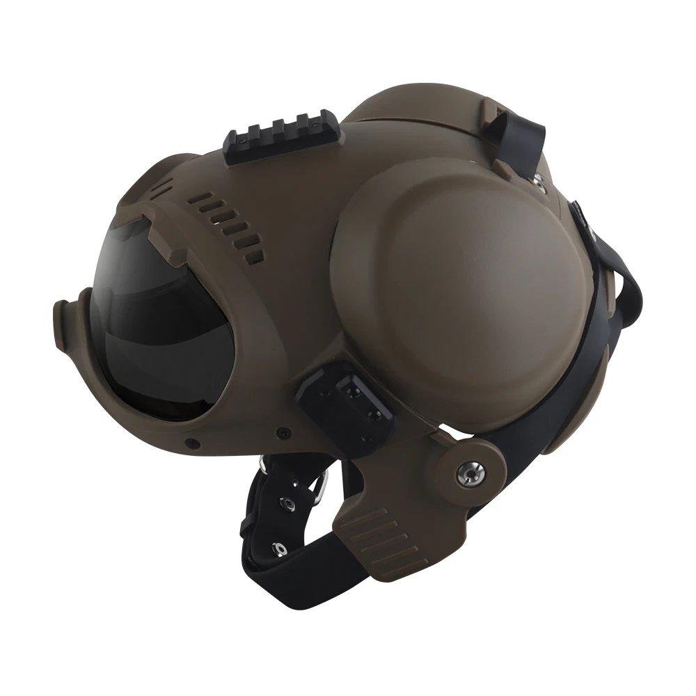 Tactical Dog Training K9 Helmet Military Hunting Large Dog Patrol Dogs Sheepdog Pet Motorcycle Protective Helmet with Goggles