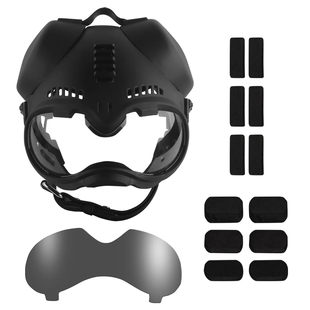 Tactical Dog Training K9 Helmet Military Hunting Large Dog Patrol Dogs Sheepdog Pet Motorcycle Protective Helmet with Goggles