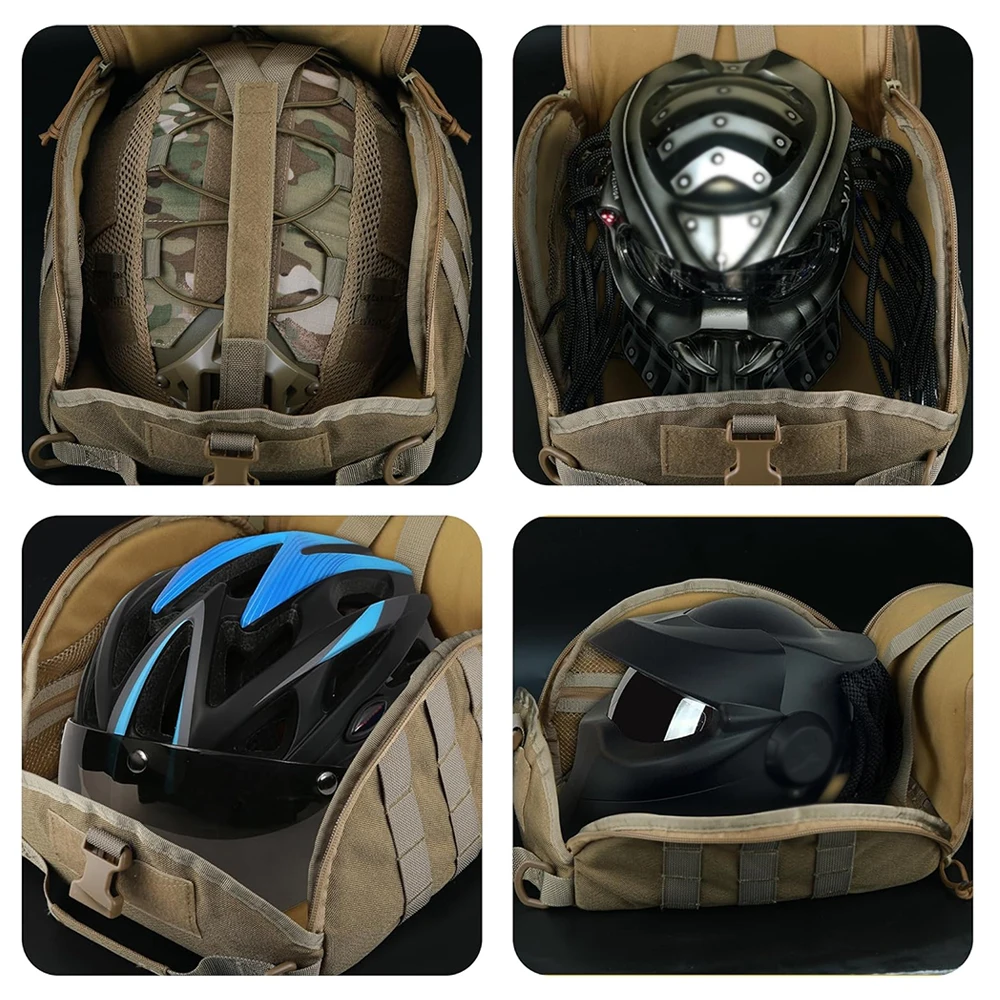 Tactical Fast Helmet Pack Helmet Storage Bag Outdoor Hiking Sports Motorcycle Cycling Carrying Pouch for Hunting Accessories