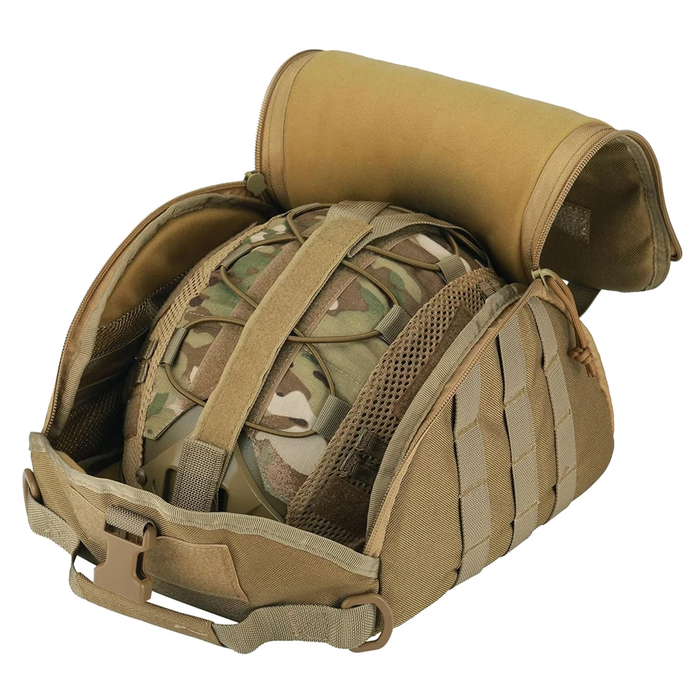 Tactical Fast Helmet Pack Helmet Storage Bag Outdoor Hiking Sports Motorcycle Cycling Carrying Pouch for Hunting Accessories