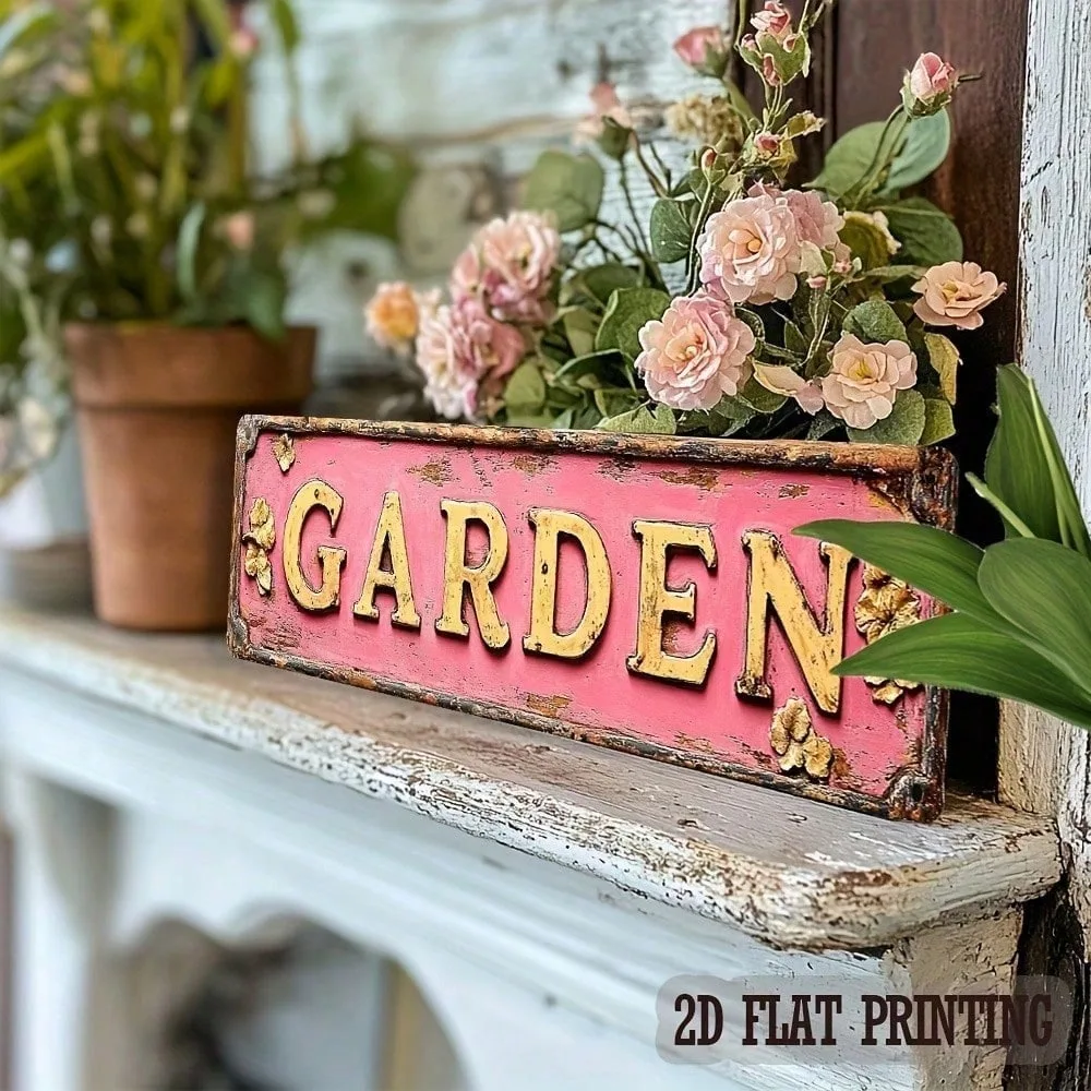 VintageLoom Rustic Hobbit House Metal Sign, Dusk Design Wall Art for Indoor Outdoor Home Cafe Restaurant Garage Decor