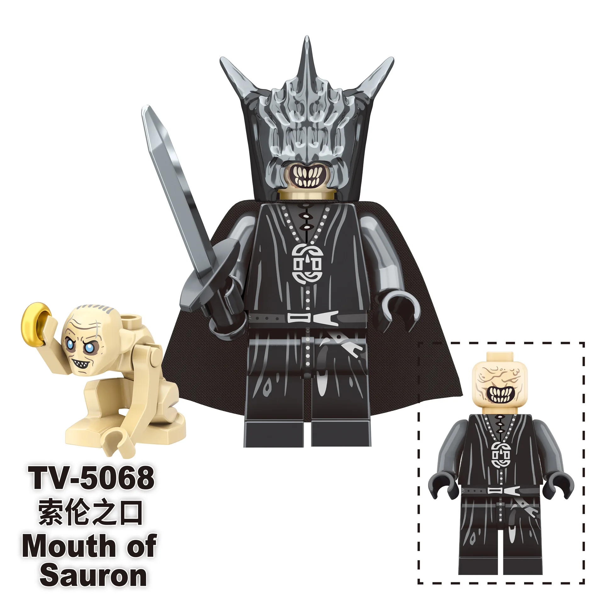 TV6409 Lord Rings Elves Orcs Army Dwarf Rohan Mini Action Toy Figures Building Blocks Assembly Toys for Kids Birthday Gift