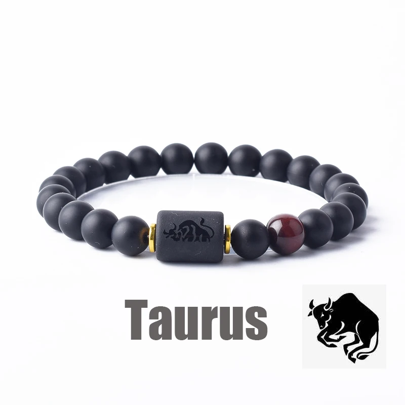 Zodiac Sign Bracelet Homme 12 Constellation Bangles Men Gemini Virgo Leo Libra Bracelet Women Friendship Gift Bracelet on Hand
