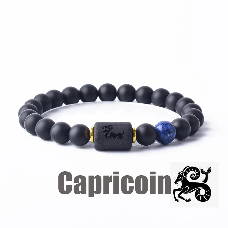 Zodiac Sign Bracelet Homme 12 Constellation Bangles Men Gemini Virgo Leo Libra Bracelet Women Friendship Gift Bracelet on Hand