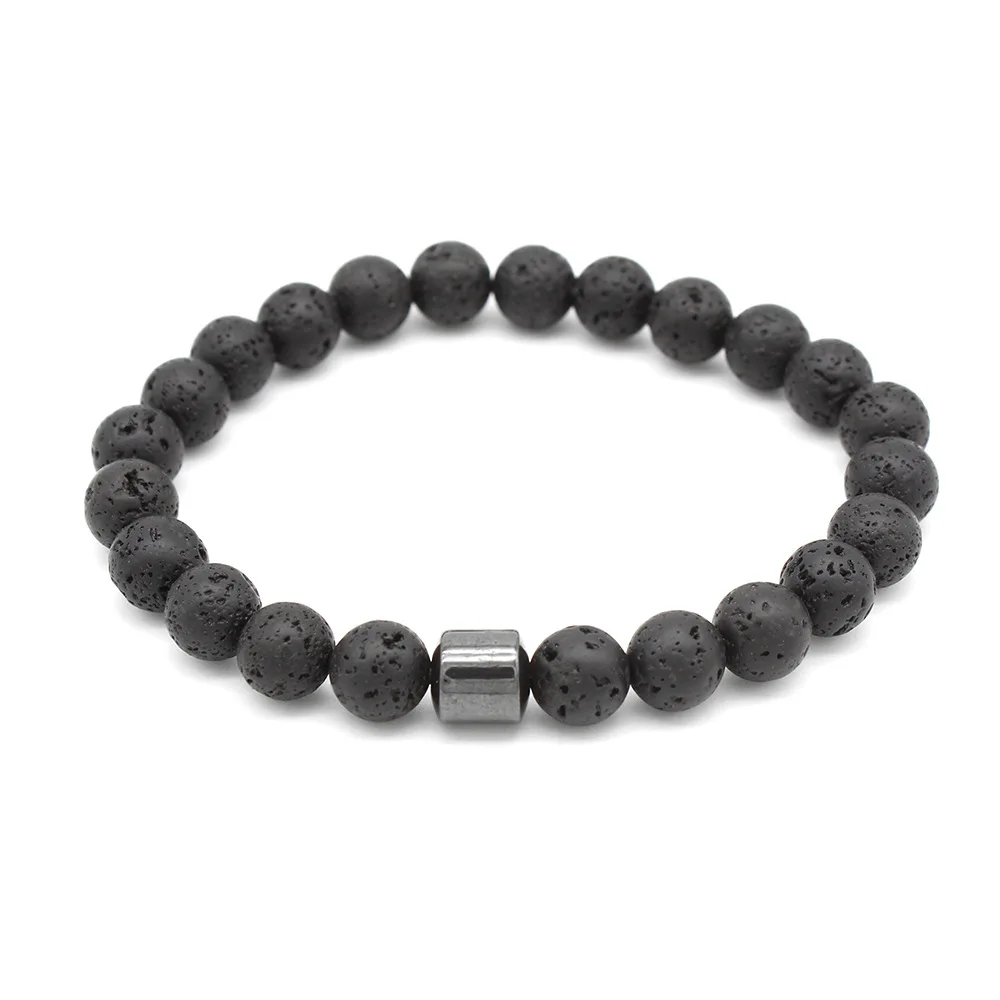 Tiger Eyes Natural Stone Beads Handmade Men Magnetic Hematite Accessory Bracelets for Boyfriend Father Gift