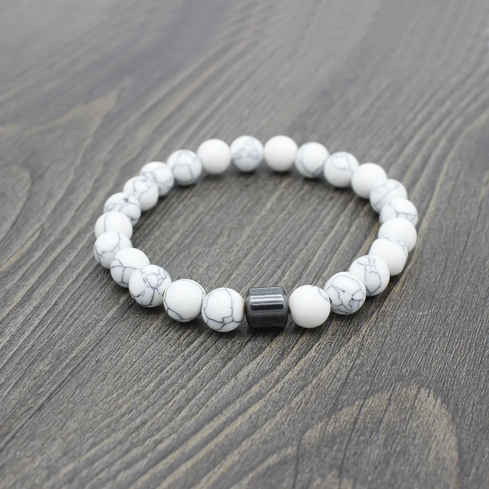 Tiger Eyes Natural Stone Beads Handmade Men Magnetic Hematite Accessory Bracelets for Boyfriend Father Gift