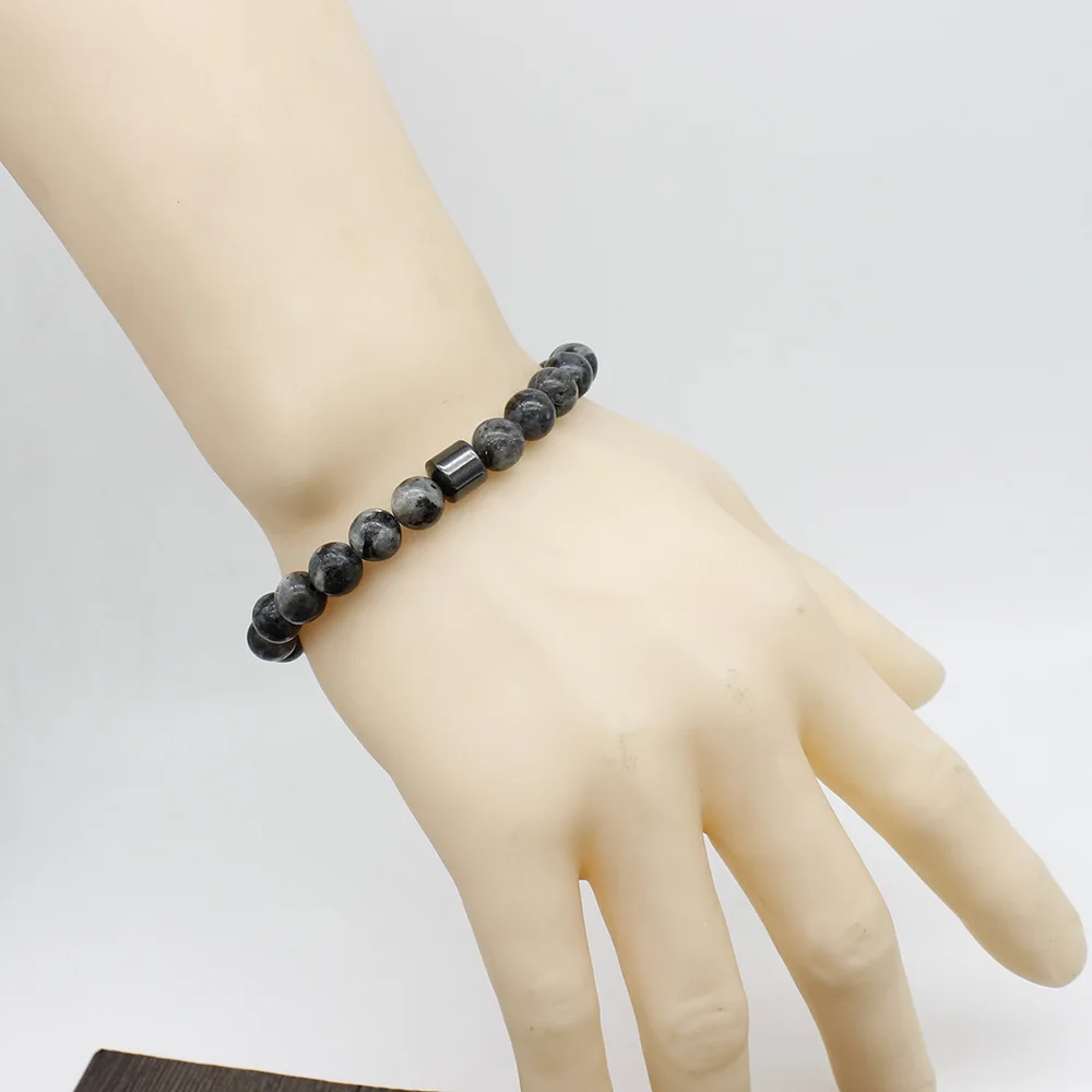 Tiger Eyes Natural Stone Beads Handmade Men Magnetic Hematite Accessory Bracelets for Boyfriend Father Gift