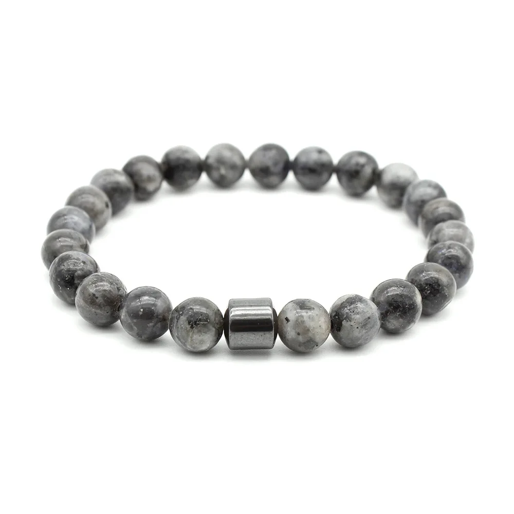 Tiger Eyes Natural Stone Beads Handmade Men Magnetic Hematite Accessory Bracelets for Boyfriend Father Gift
