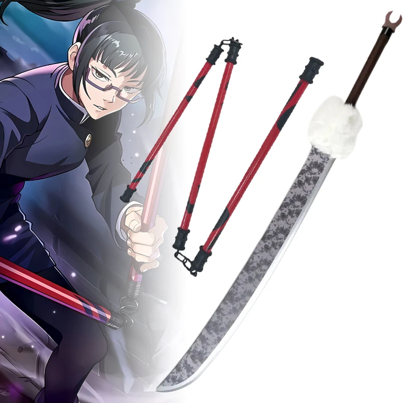 50/128cm Toji Katana Anime Jujutsu Kaisen Cosplay Prop Zenin Maki Sansetsukon Sword Real Size Japanese Katana Original Sabre Toy