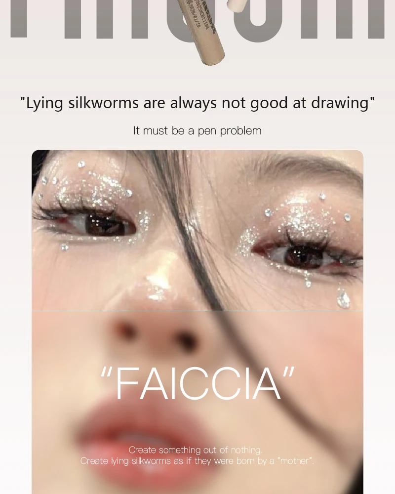 Ultra-fine Pink Pearl Lying Silkworm Pencil Matte Natural Brighten Shiny Highlighter Champagne Eyeshadow Stick Eyeliner Gel Pen