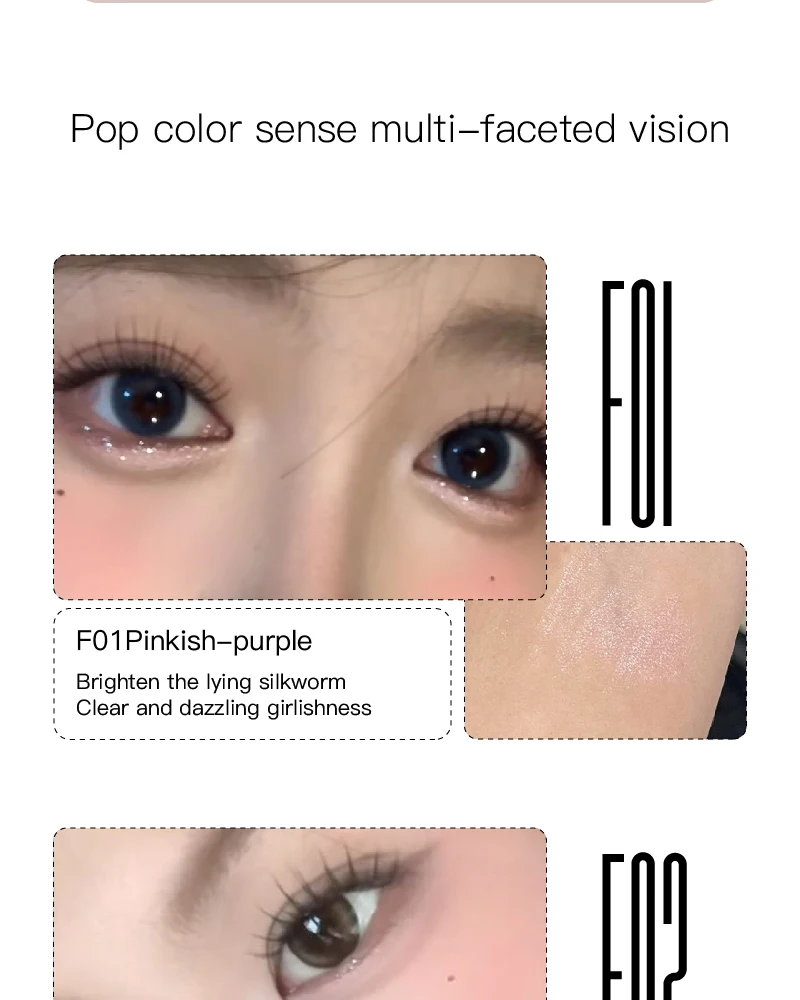 Ultra-fine Pink Pearl Lying Silkworm Pencil Matte Natural Brighten Shiny Highlighter Champagne Eyeshadow Stick Eyeliner Gel Pen
