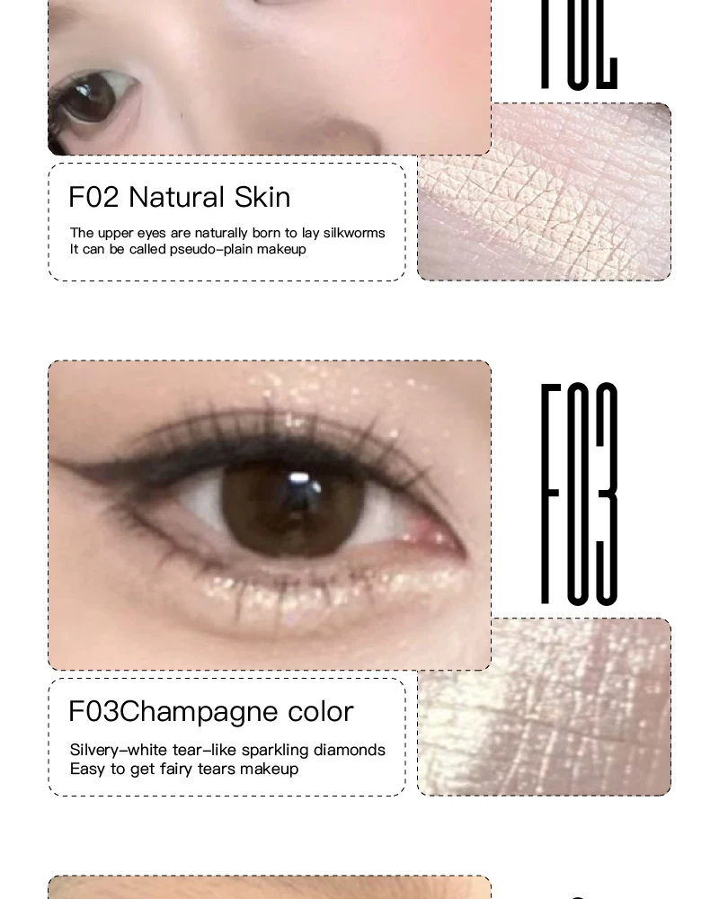 Ultra-fine Pink Pearl Lying Silkworm Pencil Matte Natural Brighten Shiny Highlighter Champagne Eyeshadow Stick Eyeliner Gel Pen