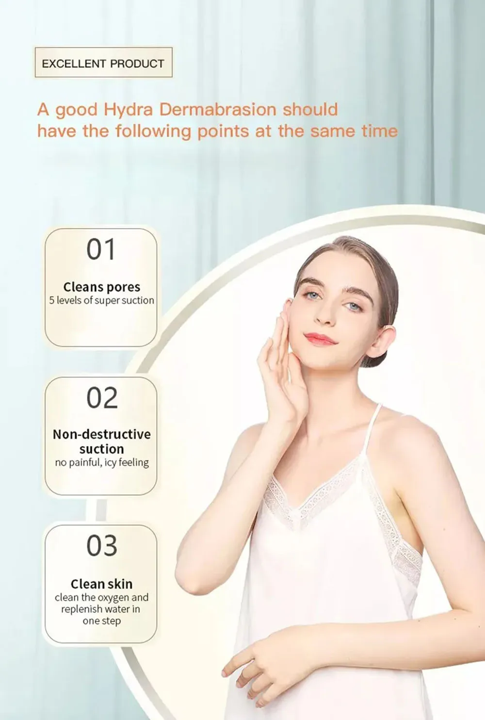 Newest Peeling Beauty Device Hydra Dermabrasion Aqua Facial Cleaning Small Bubble Oxygen Injection Instrument Suction Blackhead