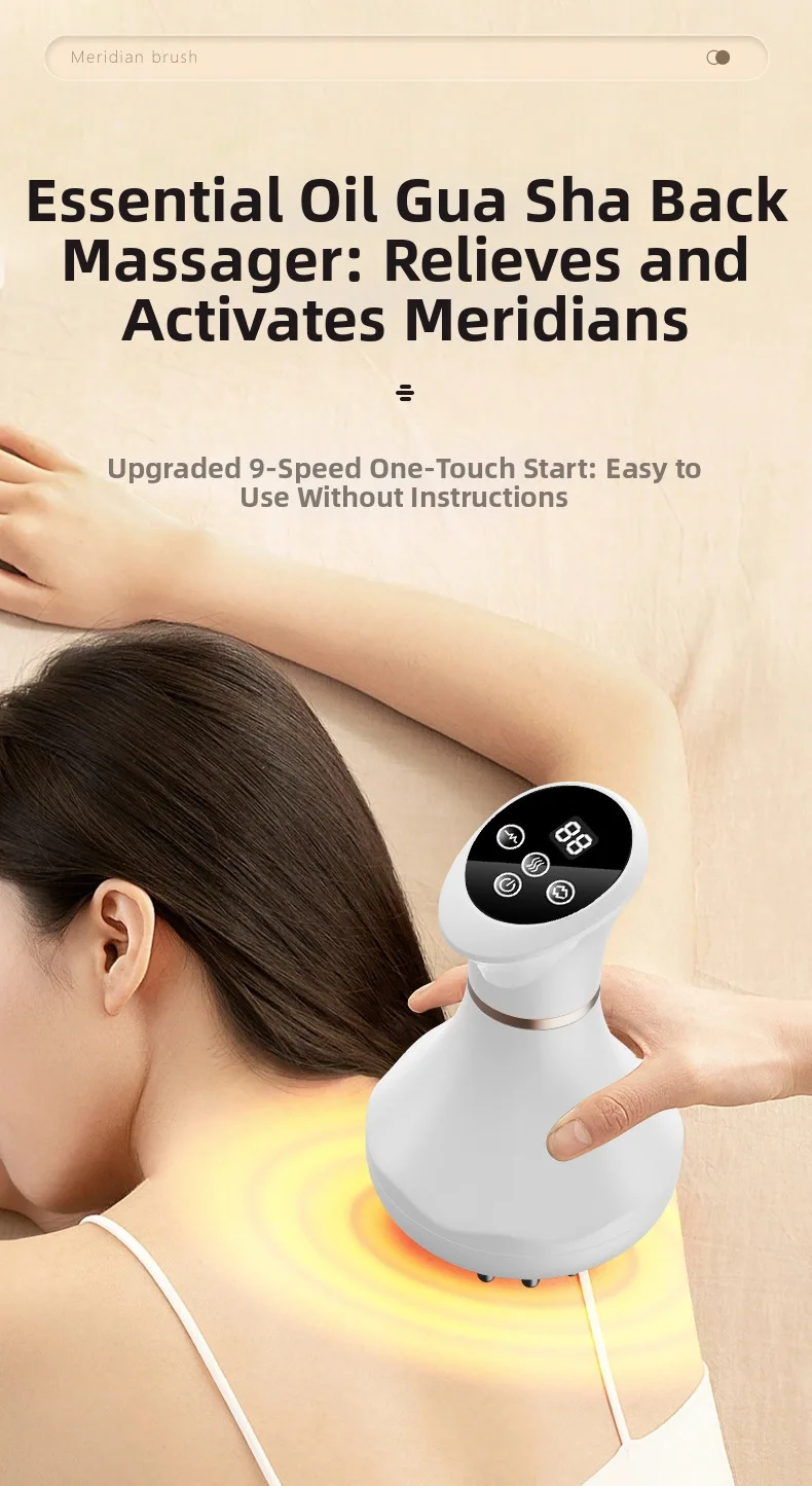 New Electric Meridian Brush 9 Levels Vibration Body Massager Shaping Reduce Stretch Marks Cellulit Relax Muscle Massage Tool
