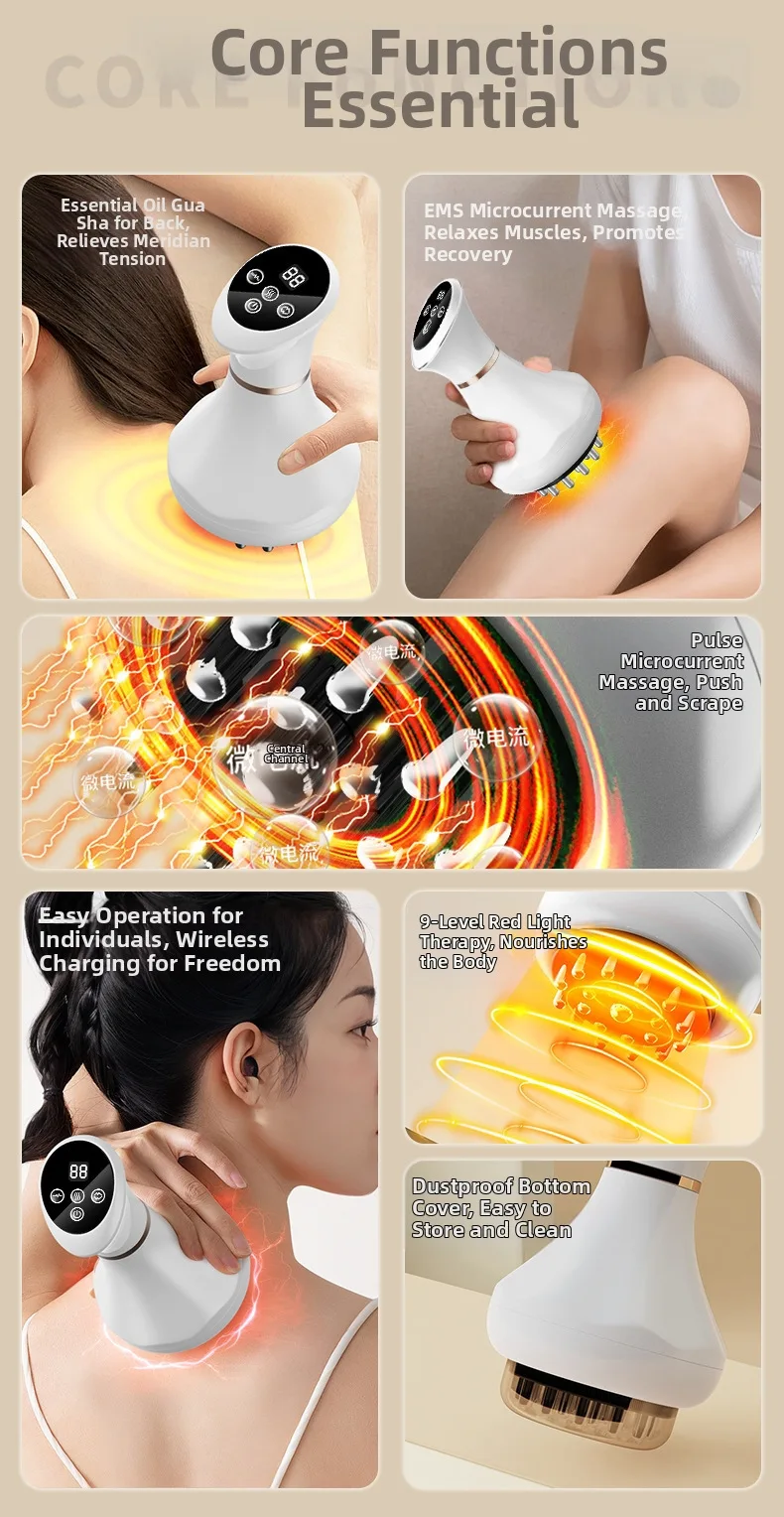 New Electric Meridian Brush 9 Levels Vibration Body Massager Shaping Reduce Stretch Marks Cellulit Relax Muscle Massage Tool