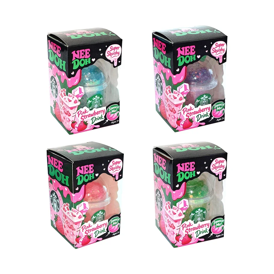 2026 New Schylling NeeDoh Bilnd Box Stress-relief drink cup Sensory Squeeze Toy Stress Relief Snowball For Focus ADHD