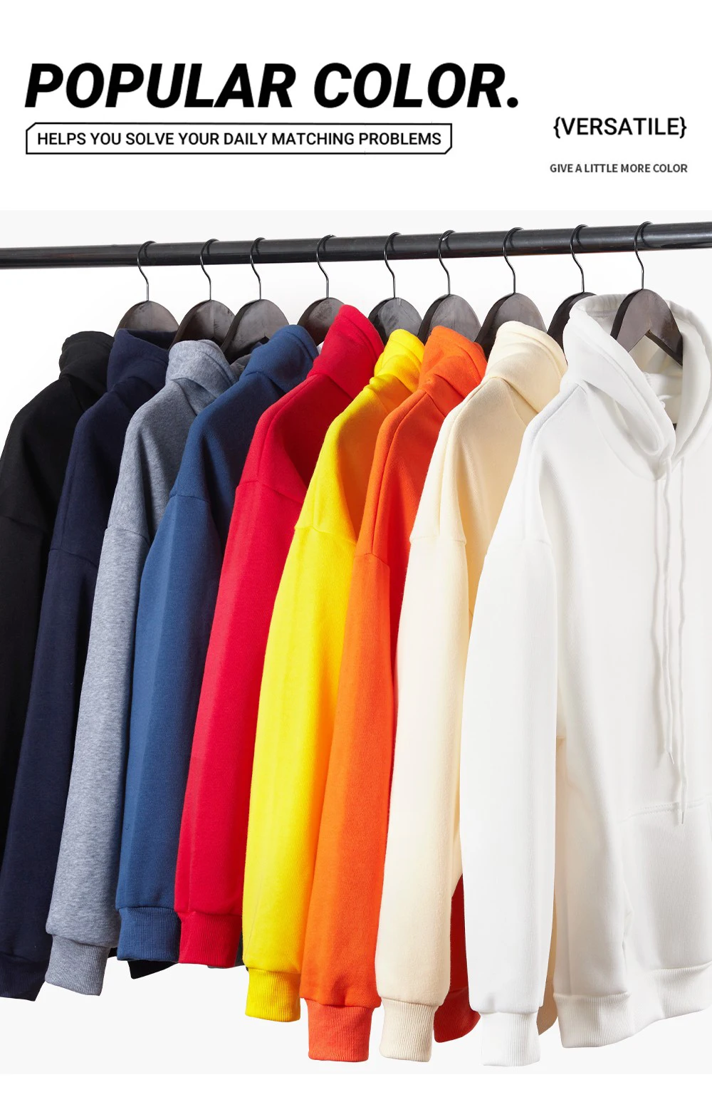 Sweatshirt Custom Graphic Logo Colour Retro Hoodies On Clearance Sale Loose Clothing Fashion Hoody Unisex Autumn Warm Pullovers