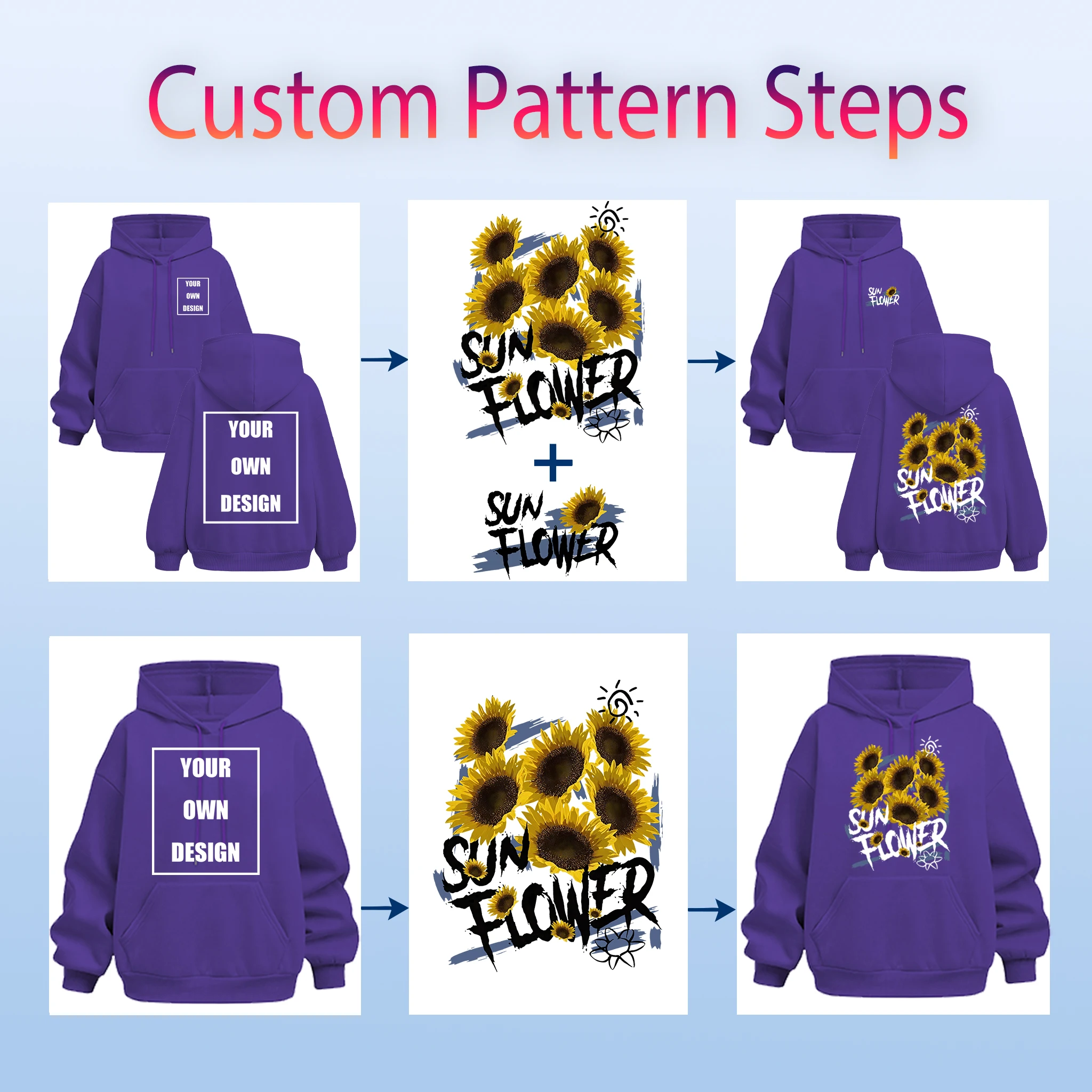 Sweatshirt Custom Graphic Logo Colour Retro Hoodies On Clearance Sale Loose Clothing Fashion Hoody Unisex Autumn Warm Pullovers