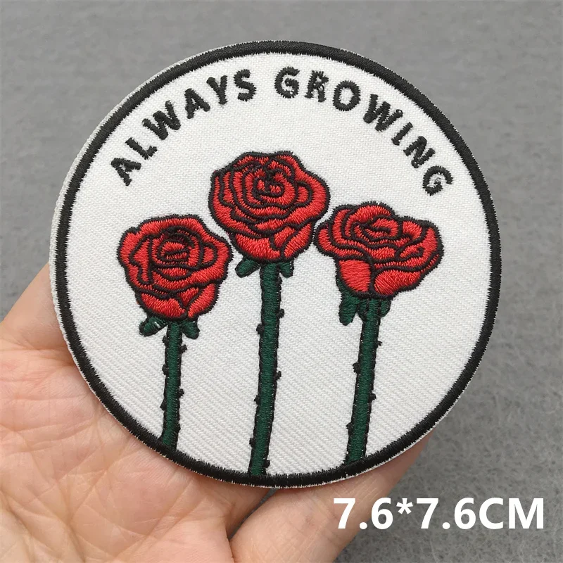 Punk Skull Embroidered Patches For Clothing Sticker Horror Patch Iron On Patches On Clothes DIY Sewing/Fusible Patch