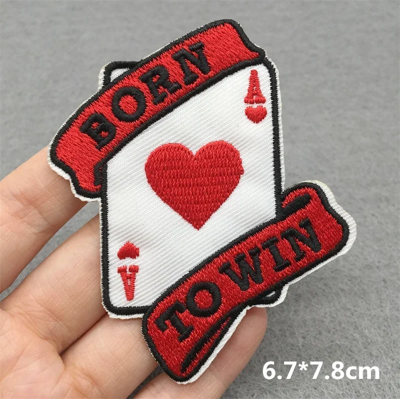 Punk Skull Embroidered Patches For Clothing Sticker Horror Patch Iron On Patches On Clothes DIY Sewing/Fusible Patch