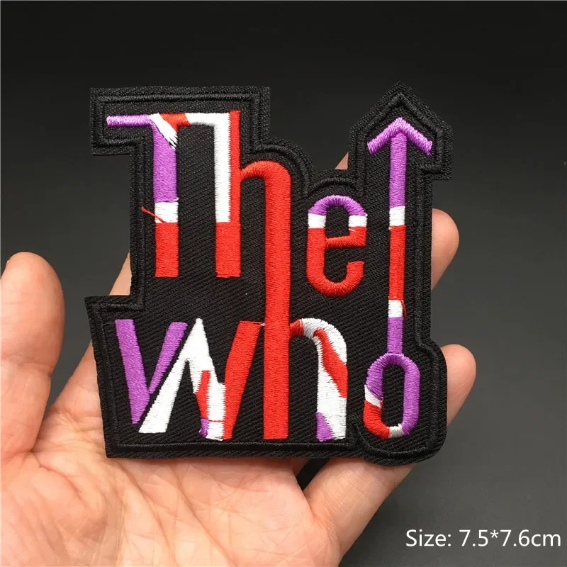 Band Rock Clothes Badges Iron On Patches Appliques Embroidered Music Punk Stripes for Clothes Jacket Jeans Diy Decoration