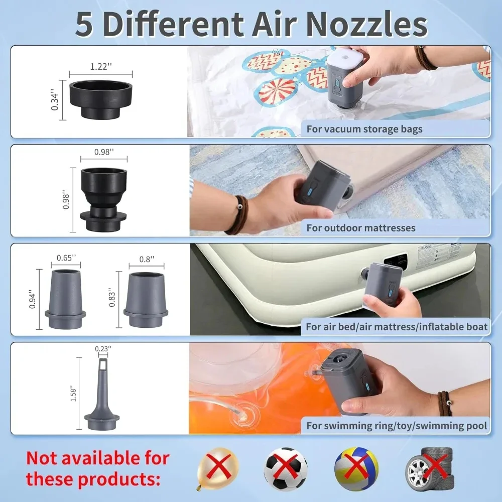 17L Travel Vacuum Storage Bags with Air Pump, Outdoor Clothes Compression Bags, Reusable Empty Vacuum Bags for Clothes Suitcases