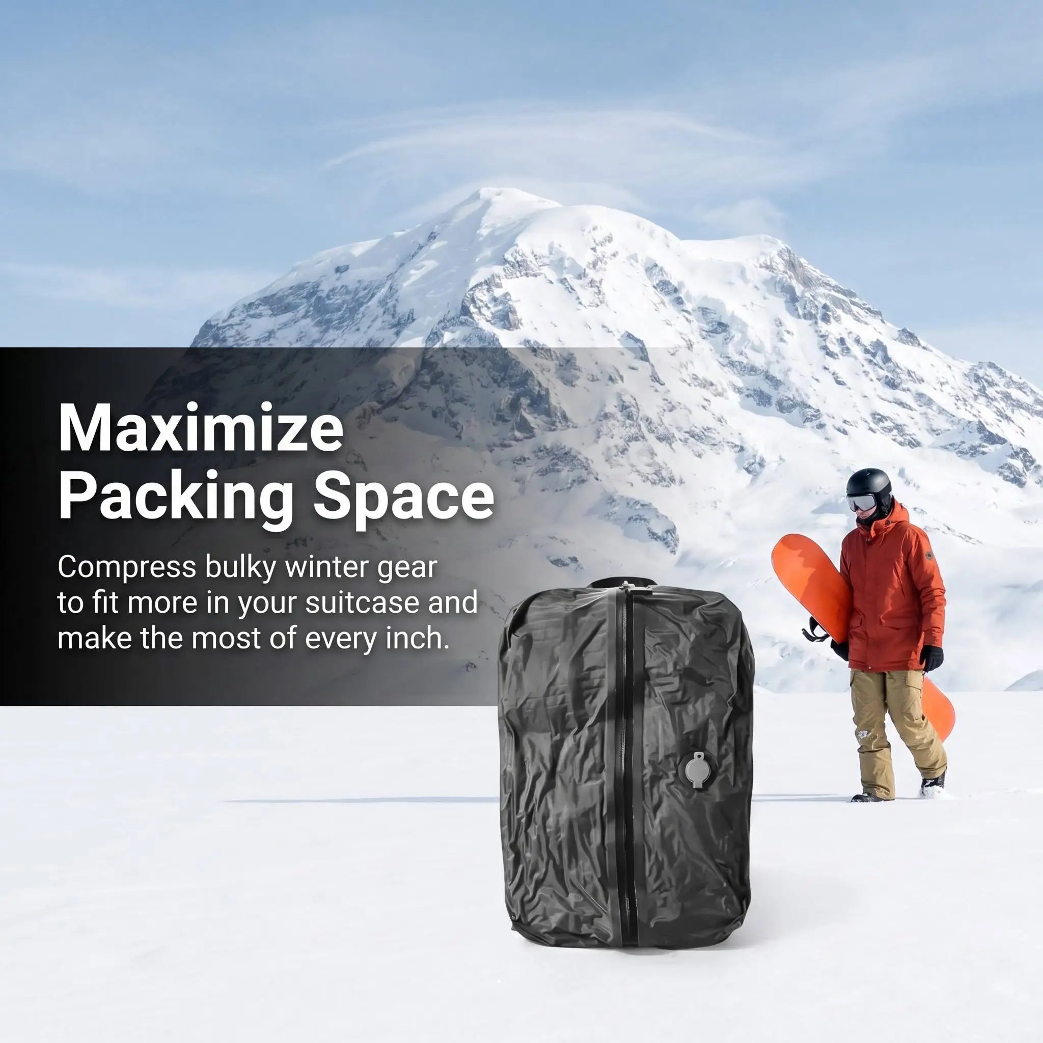 TPU Vacuum Storage Bags Waterproof Travel Flight Bag Durable Tear-Resistant Compression Seal Cube for Clothes Vacation Essential