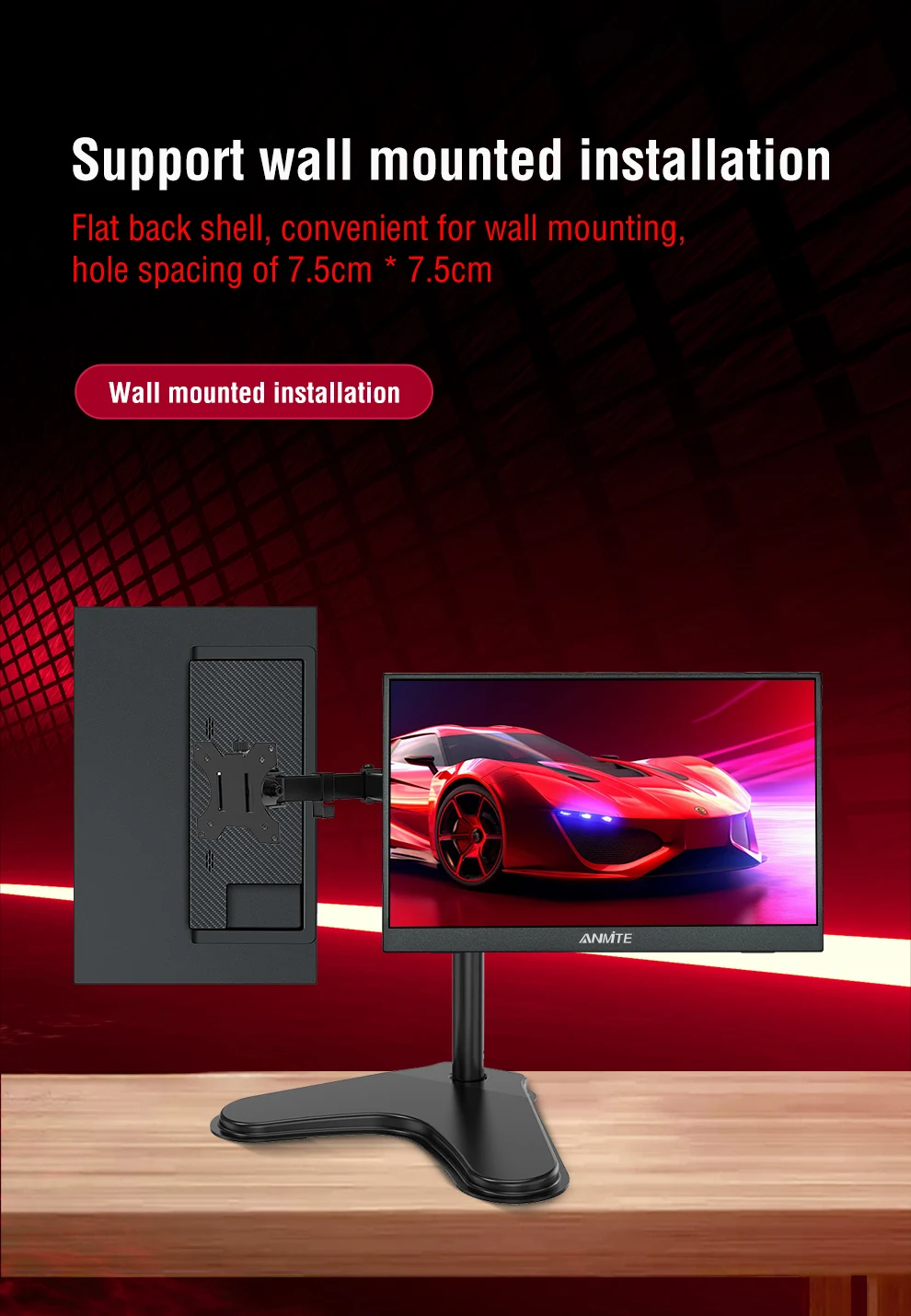 14 Inch Portable Touch Monitor Non-touch Optional 16:10 400cd/m2 Gaming Computer Expand Display For XBox PS4/5 Switch Loptop