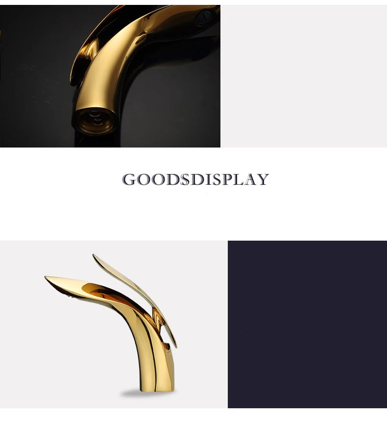 Basin Faucets Modern Rose Gold  Bathroom Faucet Waterfall Single Hole Cold and Hot Water Tap Basin Faucet Mixer Taps  XT-423