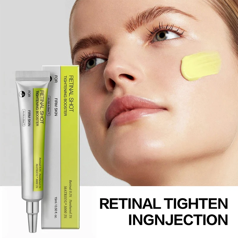 Retinol Eye Cream Set Gentle Repair Essence With Vitamin C Antiaging Treatment For Dark Circles Wrinkles Firming Under Eye Serum