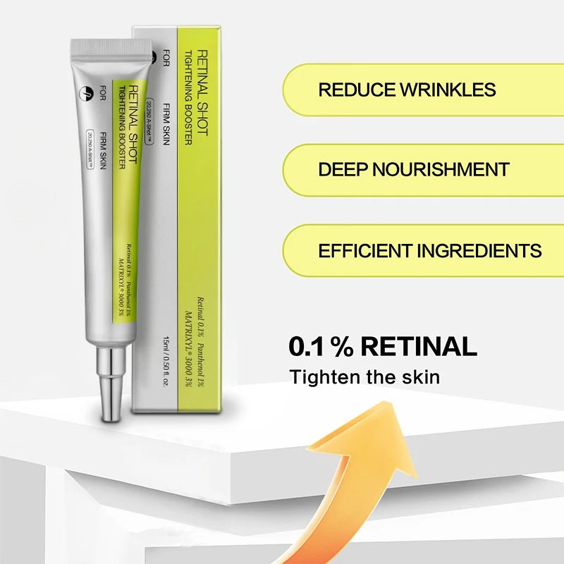 Retinol Eye Cream Set Gentle Repair Essence With Vitamin C Antiaging Treatment For Dark Circles Wrinkles Firming Under Eye Serum