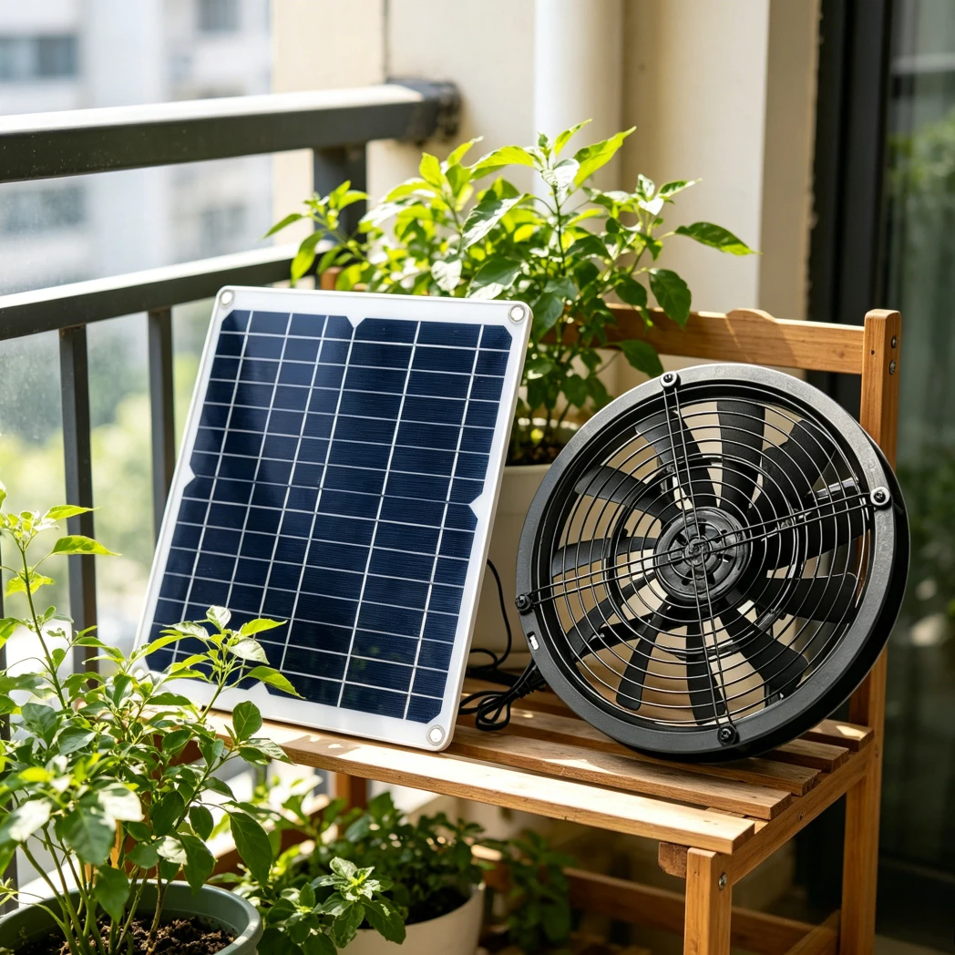 Solar fan Solar Charger Exhaust Fan Ventilator Solar Panel Powered Fan Air Extractor for Dog Chicken House RV Greenhouse Shed