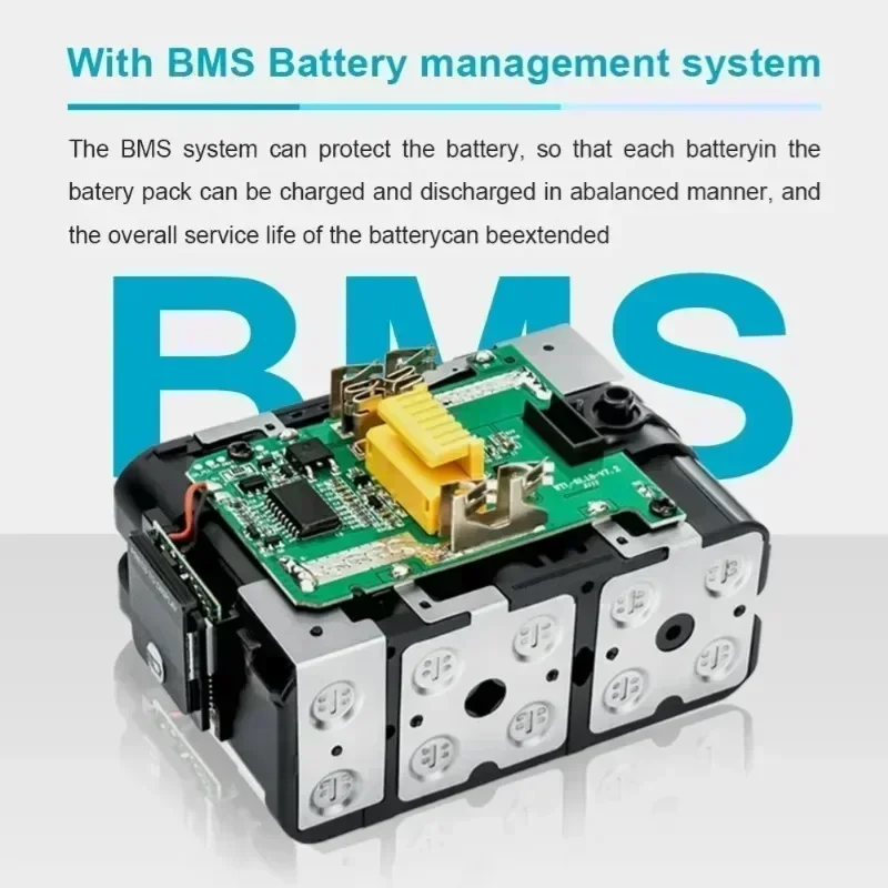 100% Original Makita 18V 6.0Ah Rechargeable Battery ,For Makita BL1830 BL1830B BL1840 BL1840B BL1850 BL1850B Power Tools Battery