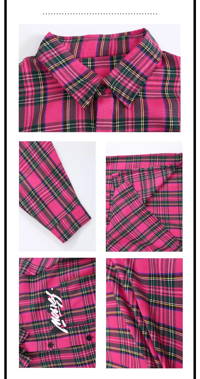 Boys Hip Hop Cool Plaid Shirt Street Dance Pants Girls Fashion Blouse Baggy Sweatpants Children Streetwear Kid Jazz Clothes Sets
