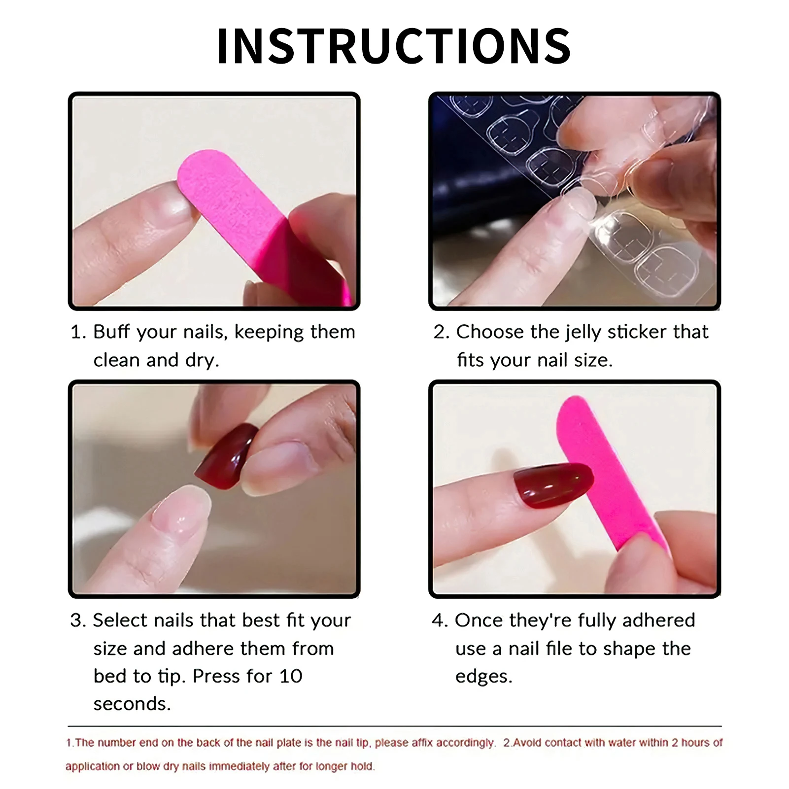 24Pcs Long Stiletto Fake Nails Spicy Girls Charm Manicure Pink Press On Nails Full Cover French False Nails Art for Women