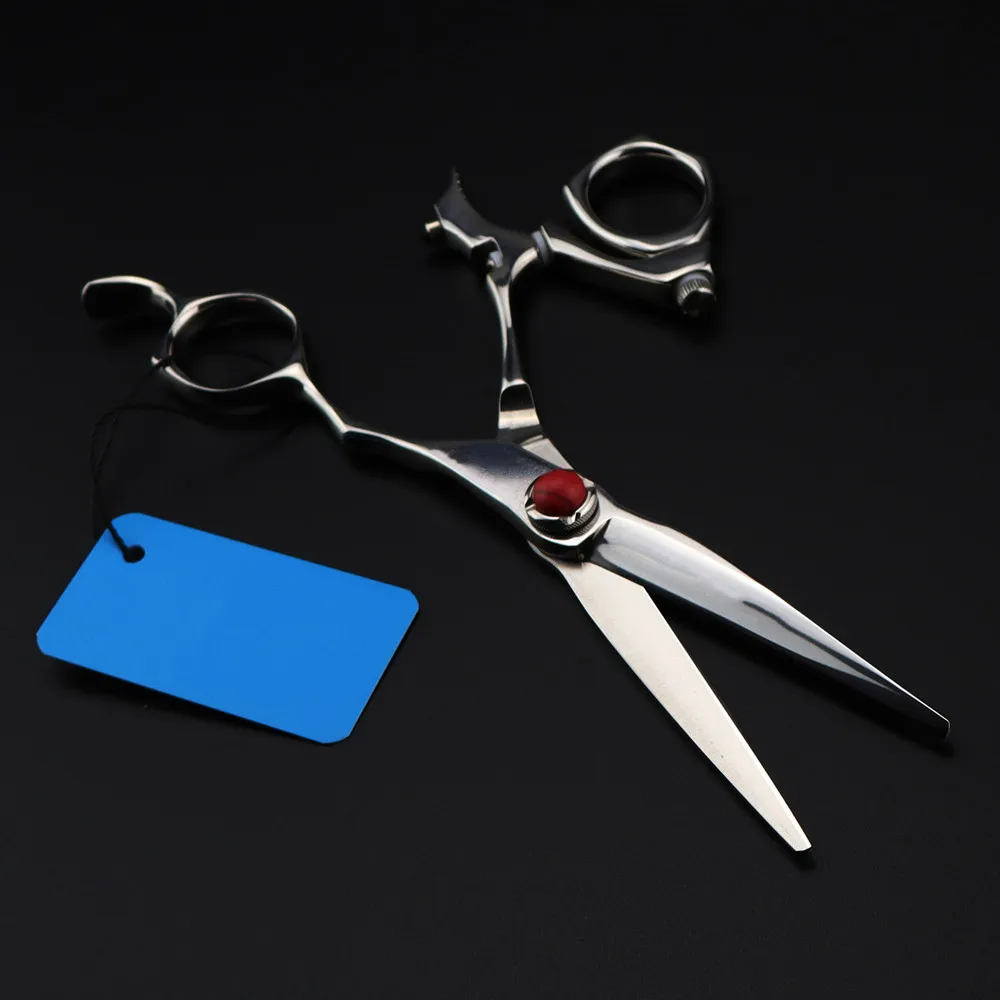 Professional Japan 440c 6'' Swivel Cut Hair Scissors Haircut Thinning Barber Rotate Hair Cutting Shears Hairdressing Scissors