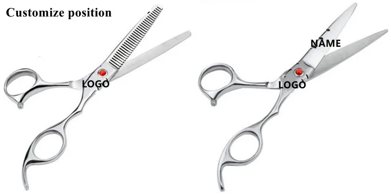 Professional Japan 440c 6'' Swivel Cut Hair Scissors Haircut Thinning Barber Rotate Hair Cutting Shears Hairdressing Scissors