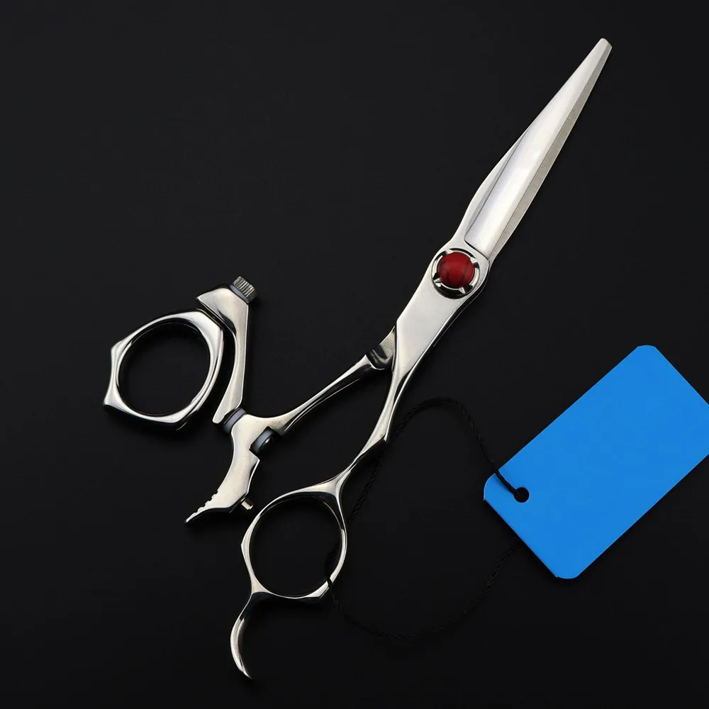 Professional Japan 440c 6'' Swivel Cut Hair Scissors Haircut Thinning Barber Rotate Hair Cutting Shears Hairdressing Scissors