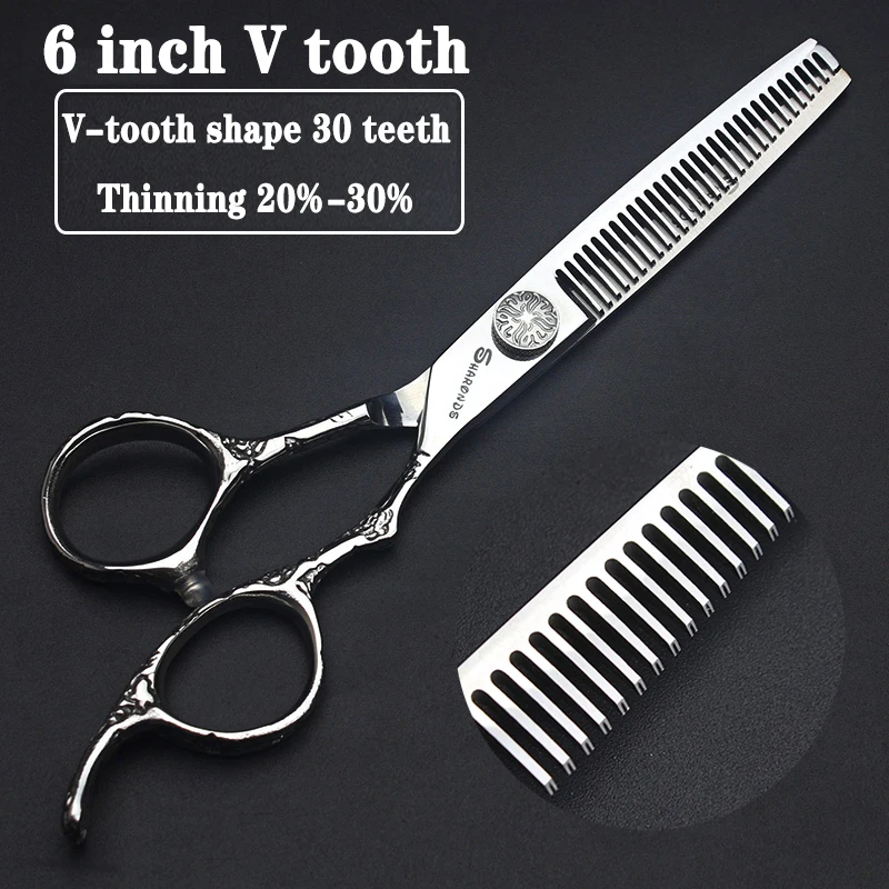 6/7 inch Japan440c Steel Professional Barber Scissors Hair Design Tool Barber Scissors Hairstylist Hairdressing Scissors Salon